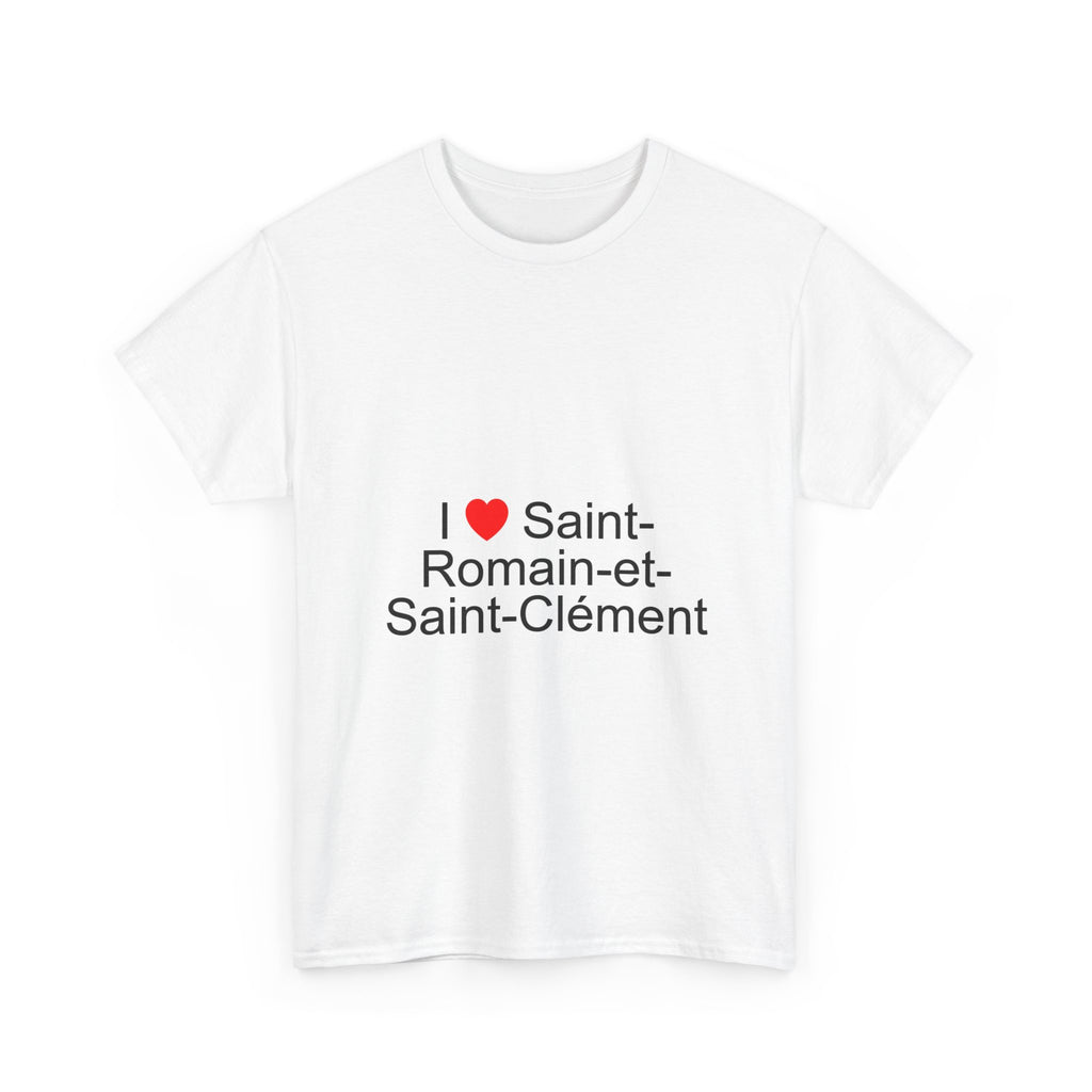 T-shirt I love saint-romain-et-saint-clément