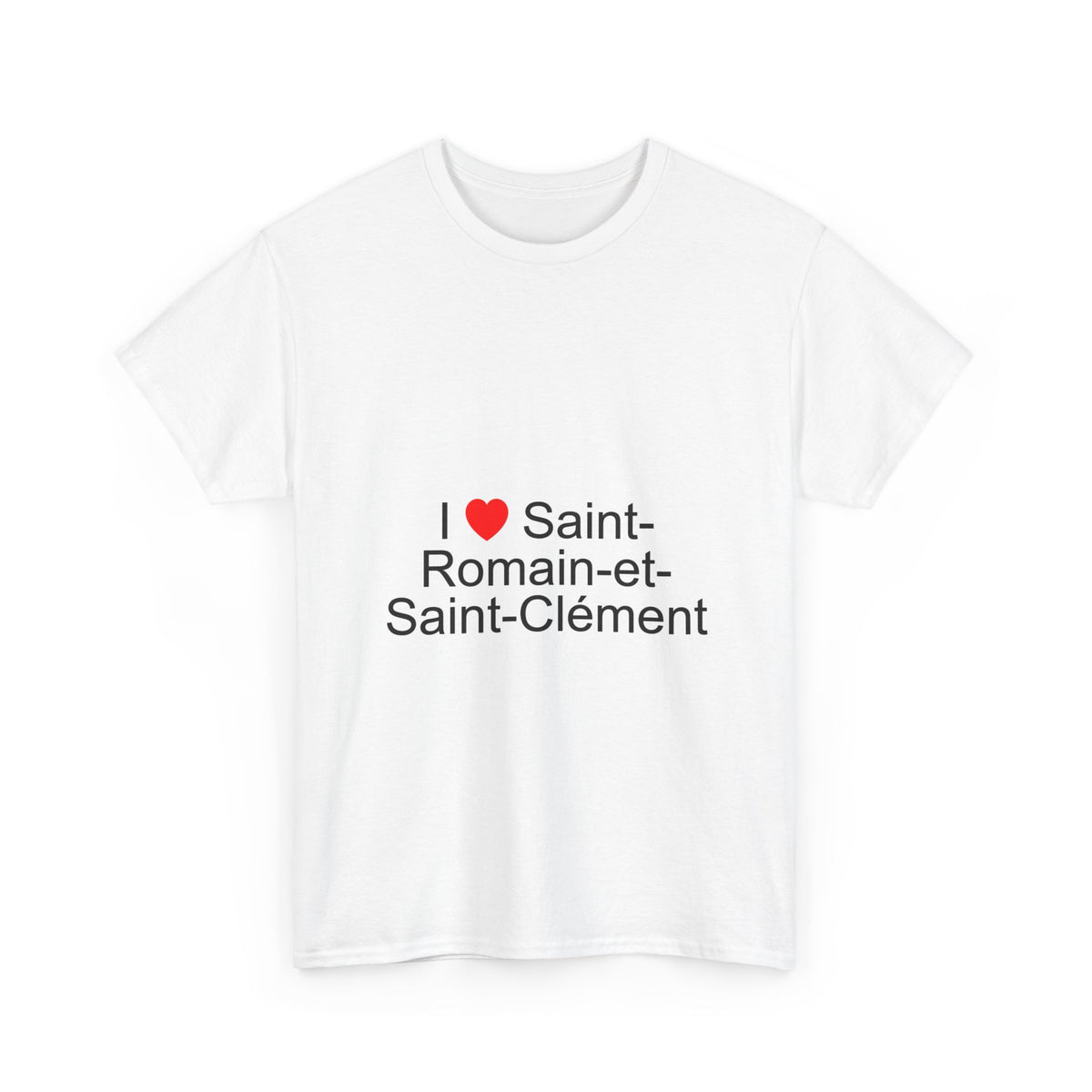 T-shirt I love saint-romain-et-saint-clément