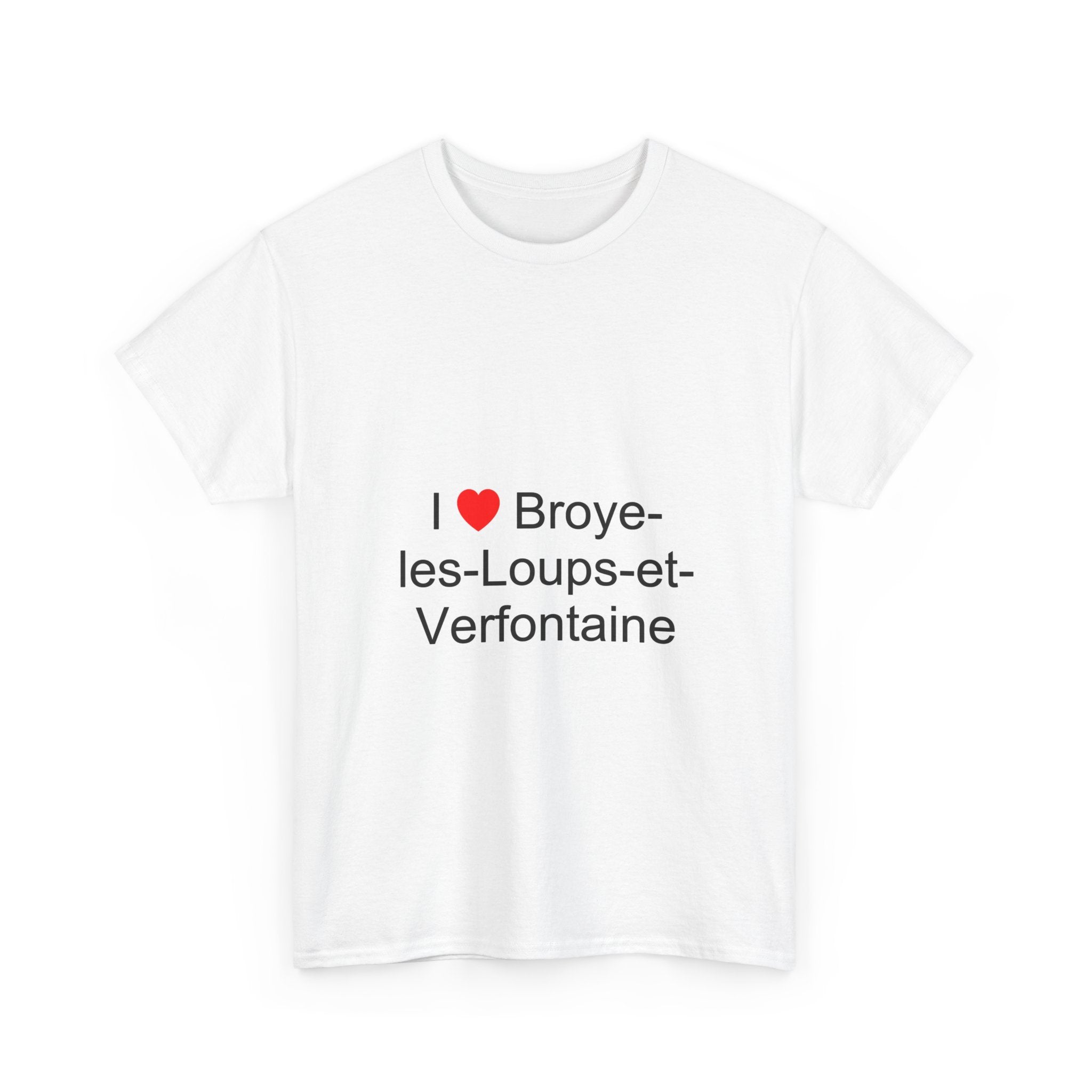 T-shirt I love broye-les-loups-et-verfontaine