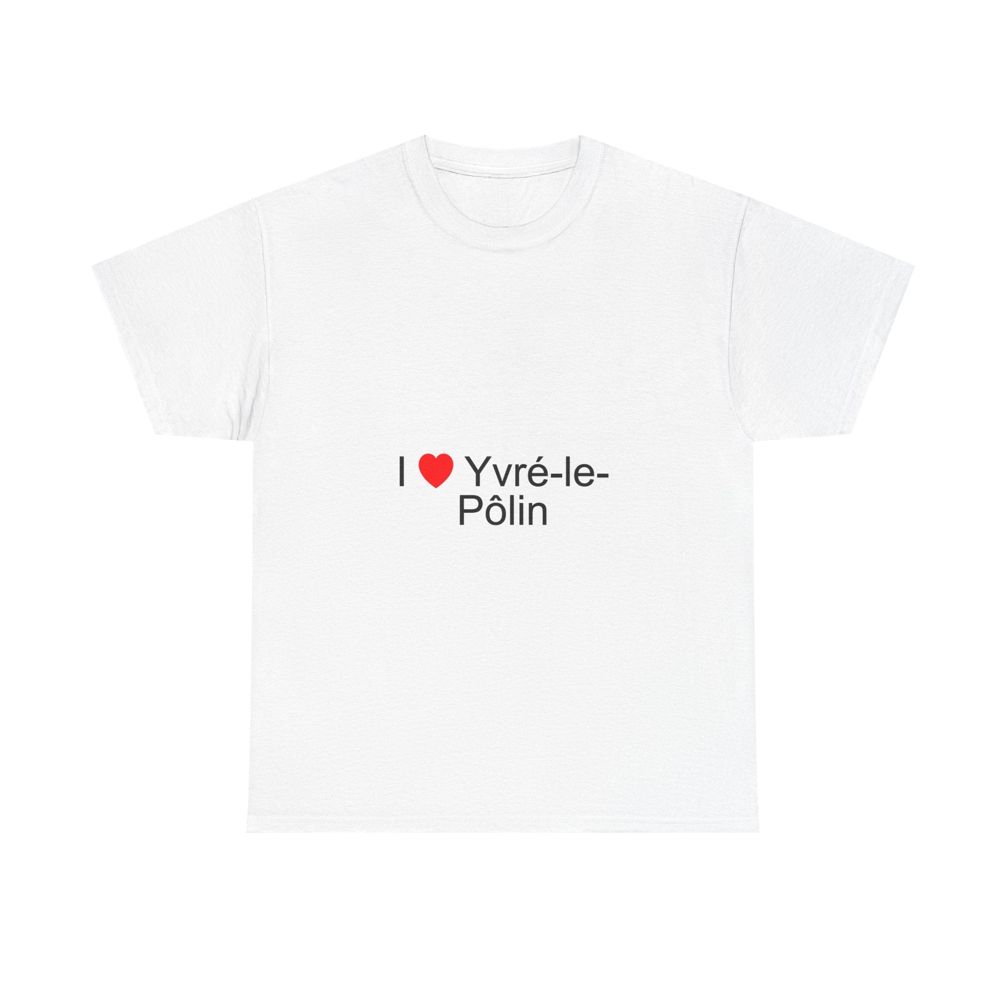 T-shirt I love yvré-le-pôlin