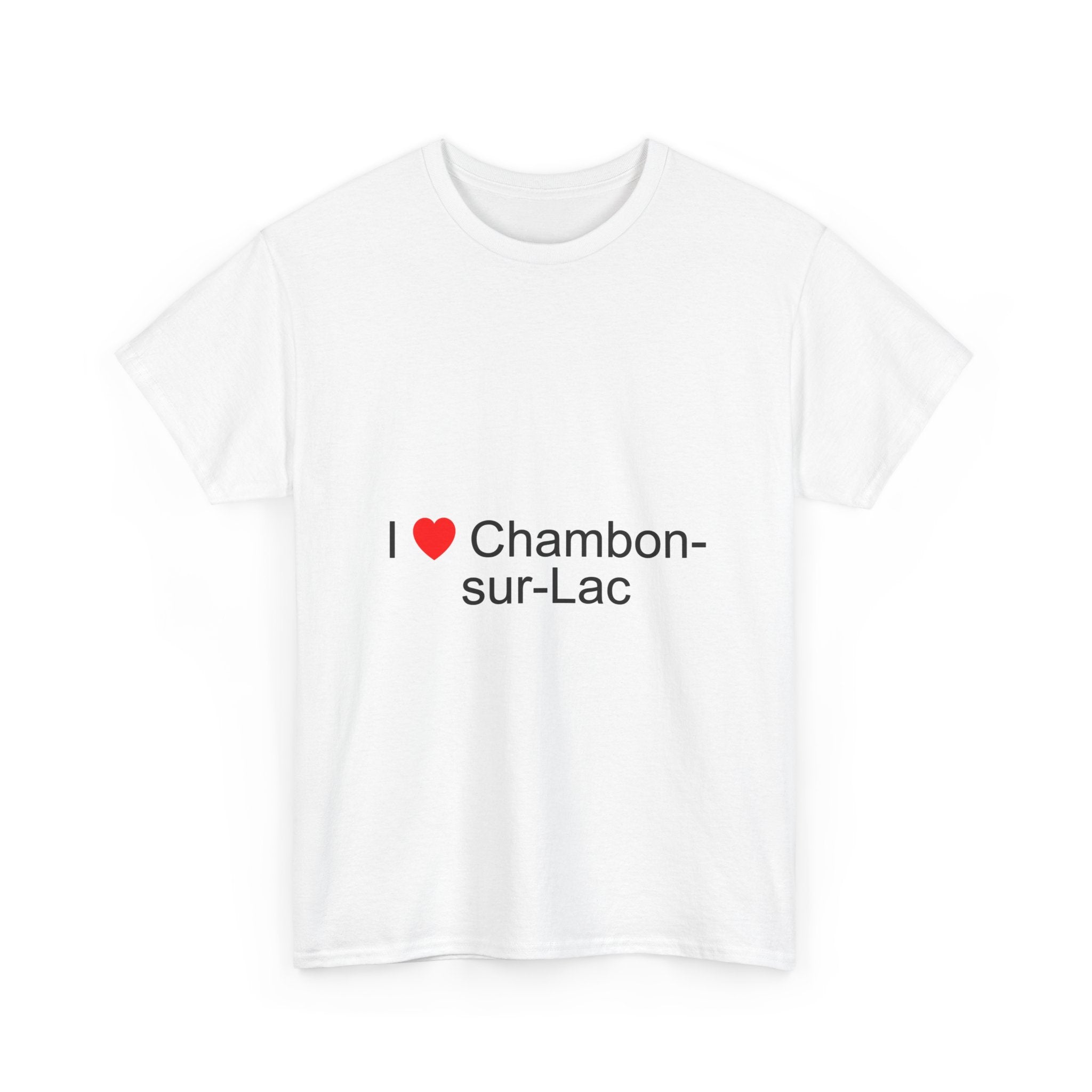T-shirt I love chambon-sur-lac