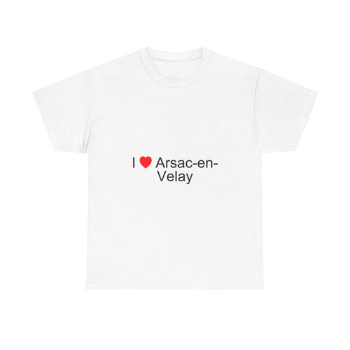 T-shirt I love arsac-en-velay