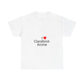 T-shirt I love clarafond-arcine