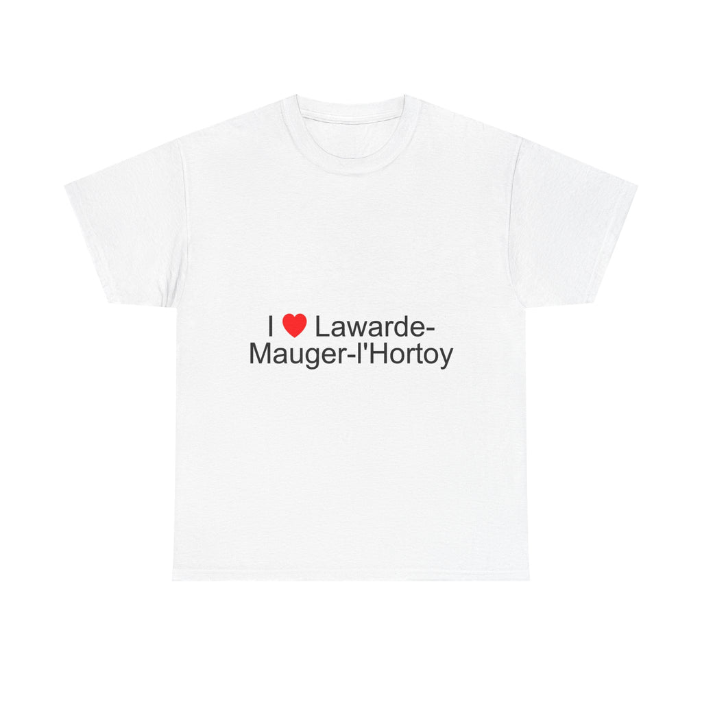 T-shirt I love lawarde-mauger-l'hortoy