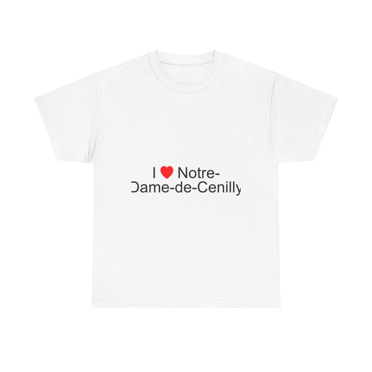 T-shirt I love notre-dame-de-cenilly