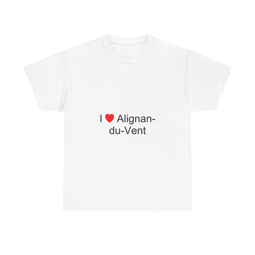 T-shirt I love alignan-du-vent