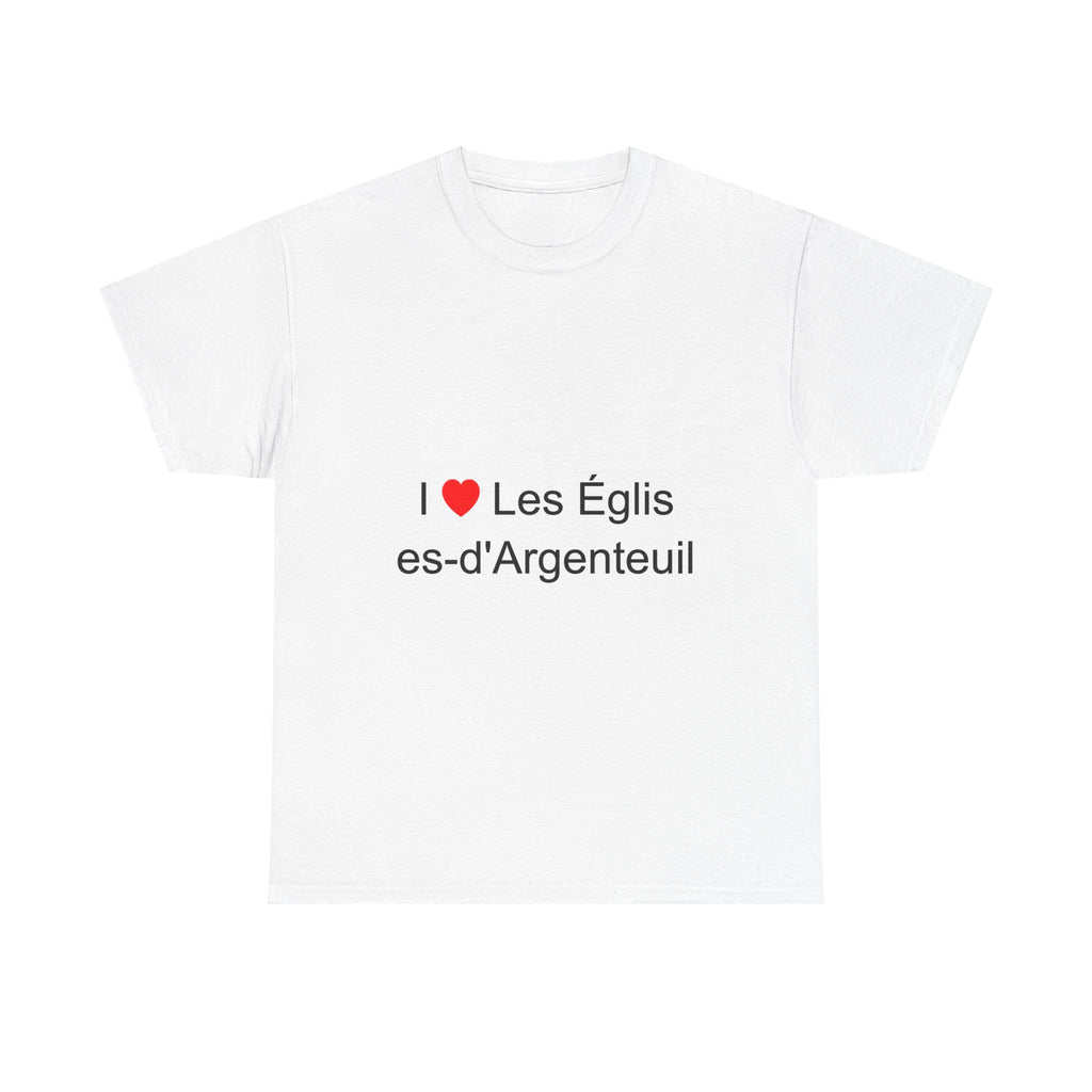T-shirt I love les églises-d'argenteuil