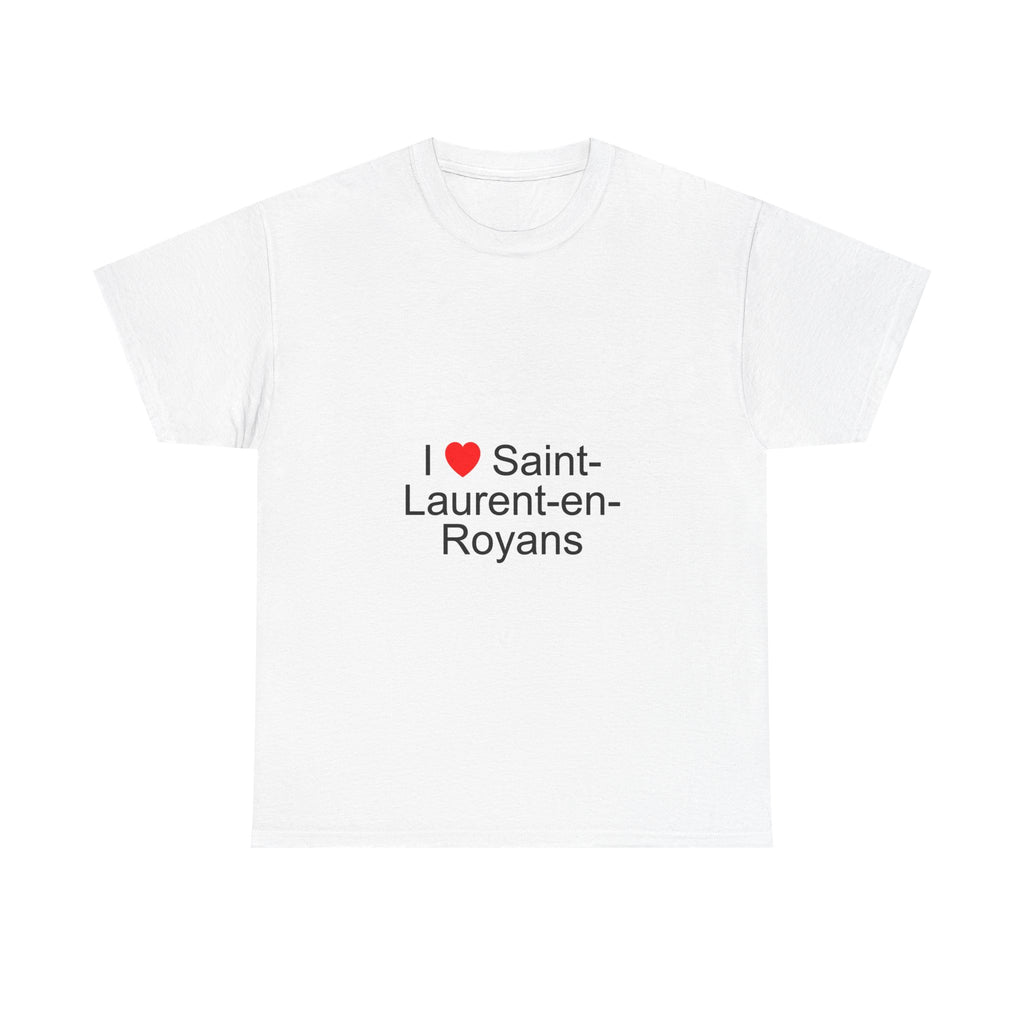 T-shirt I love saint-laurent-en-royans