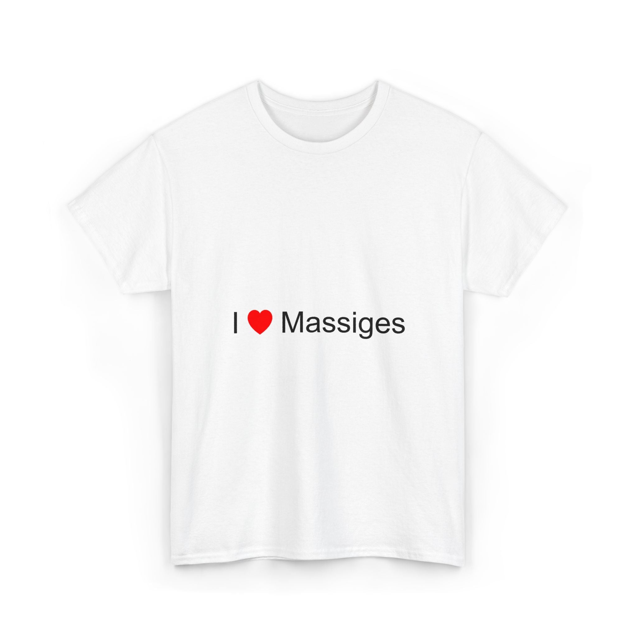 T-shirt I love massiges