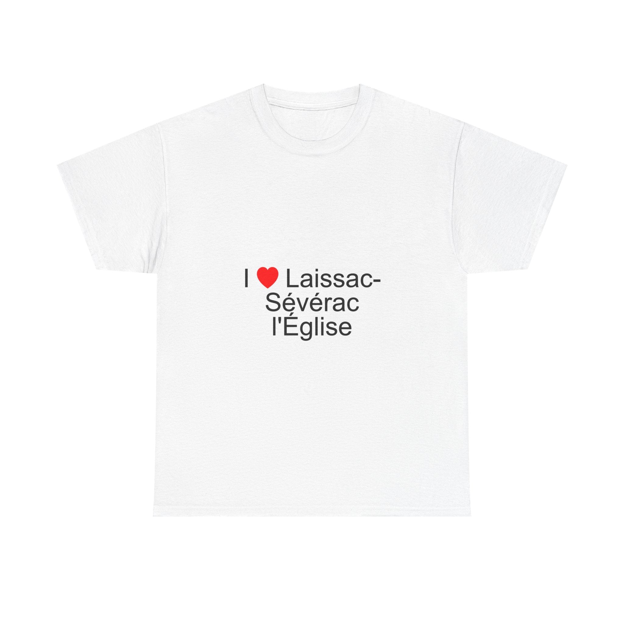 T-shirt I love laissac-sévérac l'église