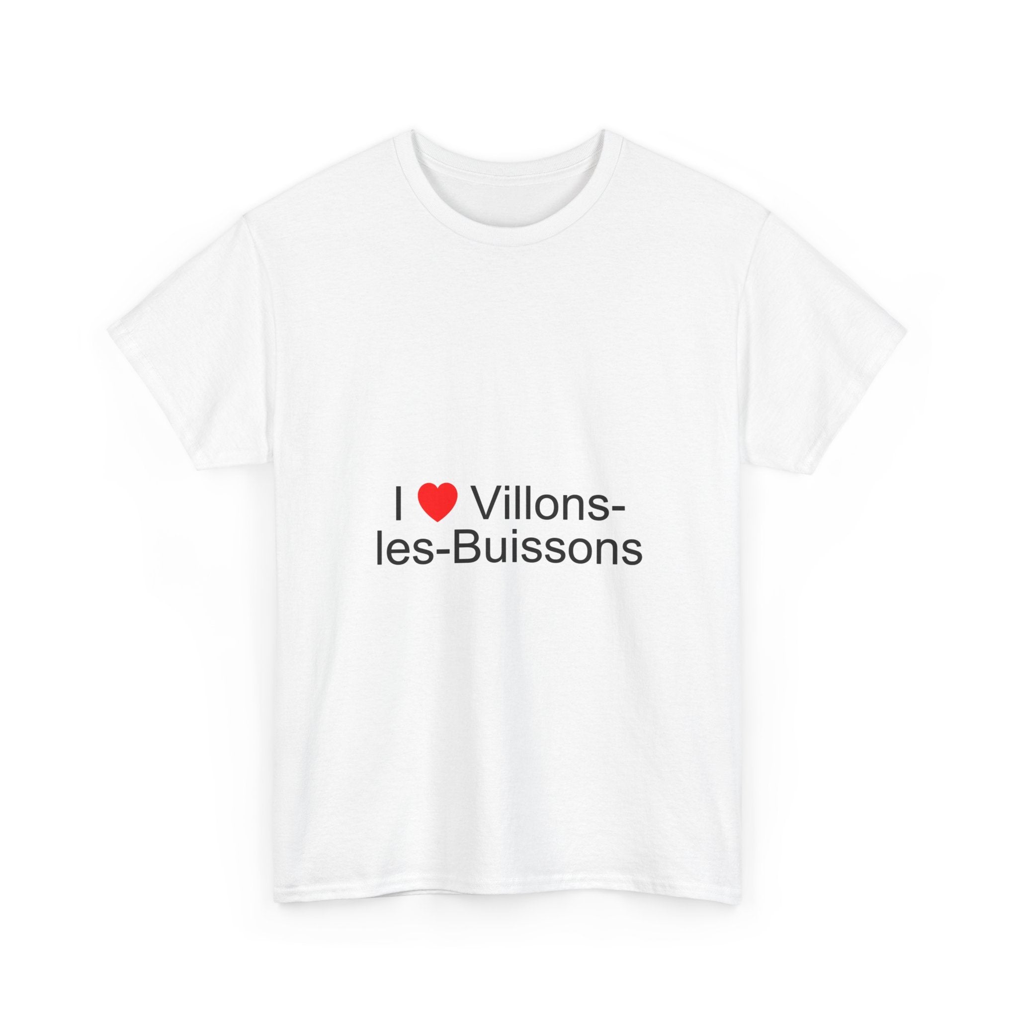 T-shirt I love villons-les-buissons