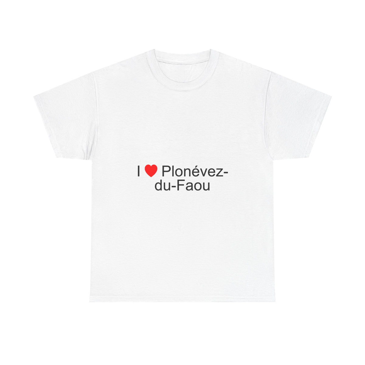 T-shirt I love plonévez-du-faou