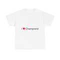 T-shirt I love champrond