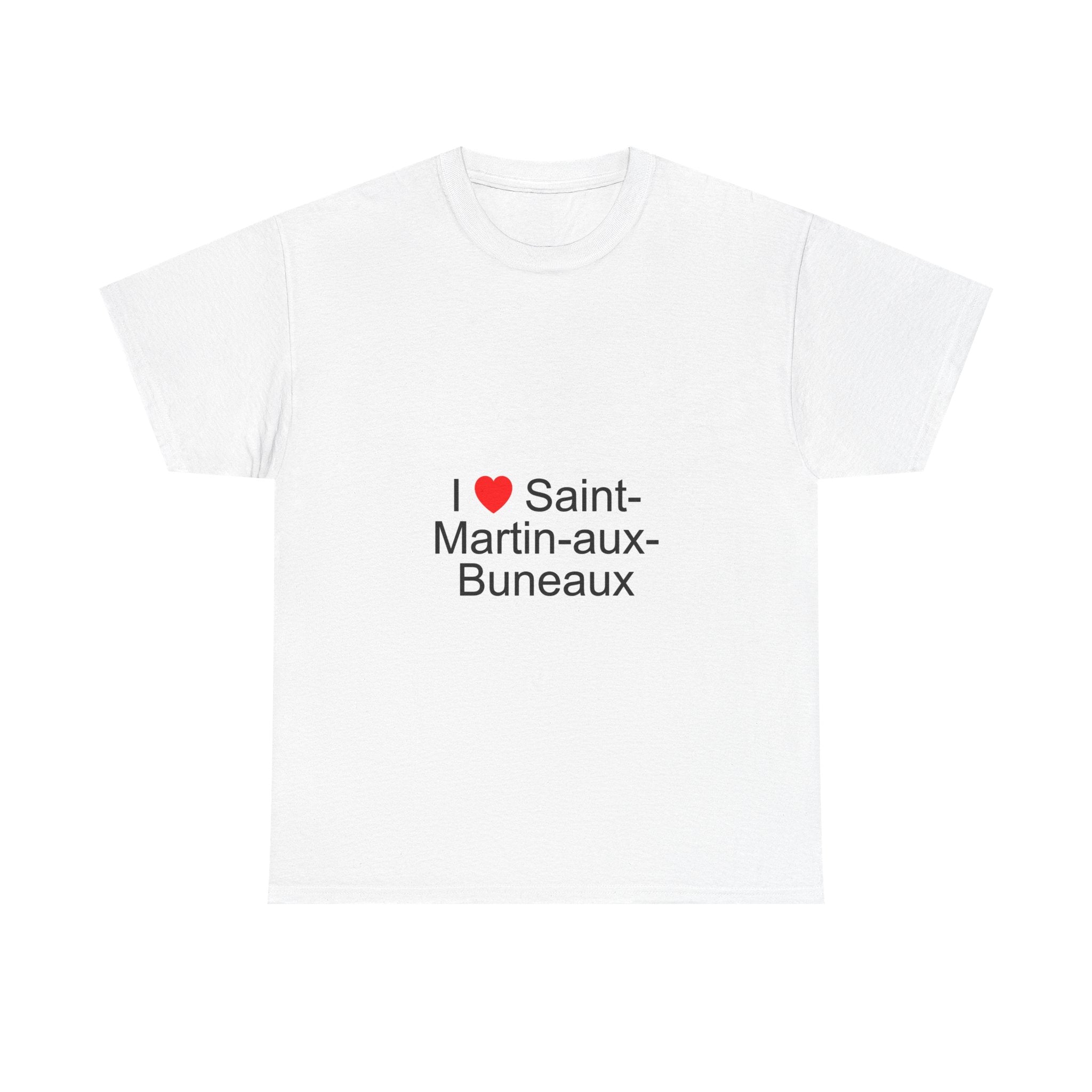 T-shirt I love saint-martin-aux-buneaux