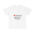 T-shirt I love sorges et ligueux en périgord