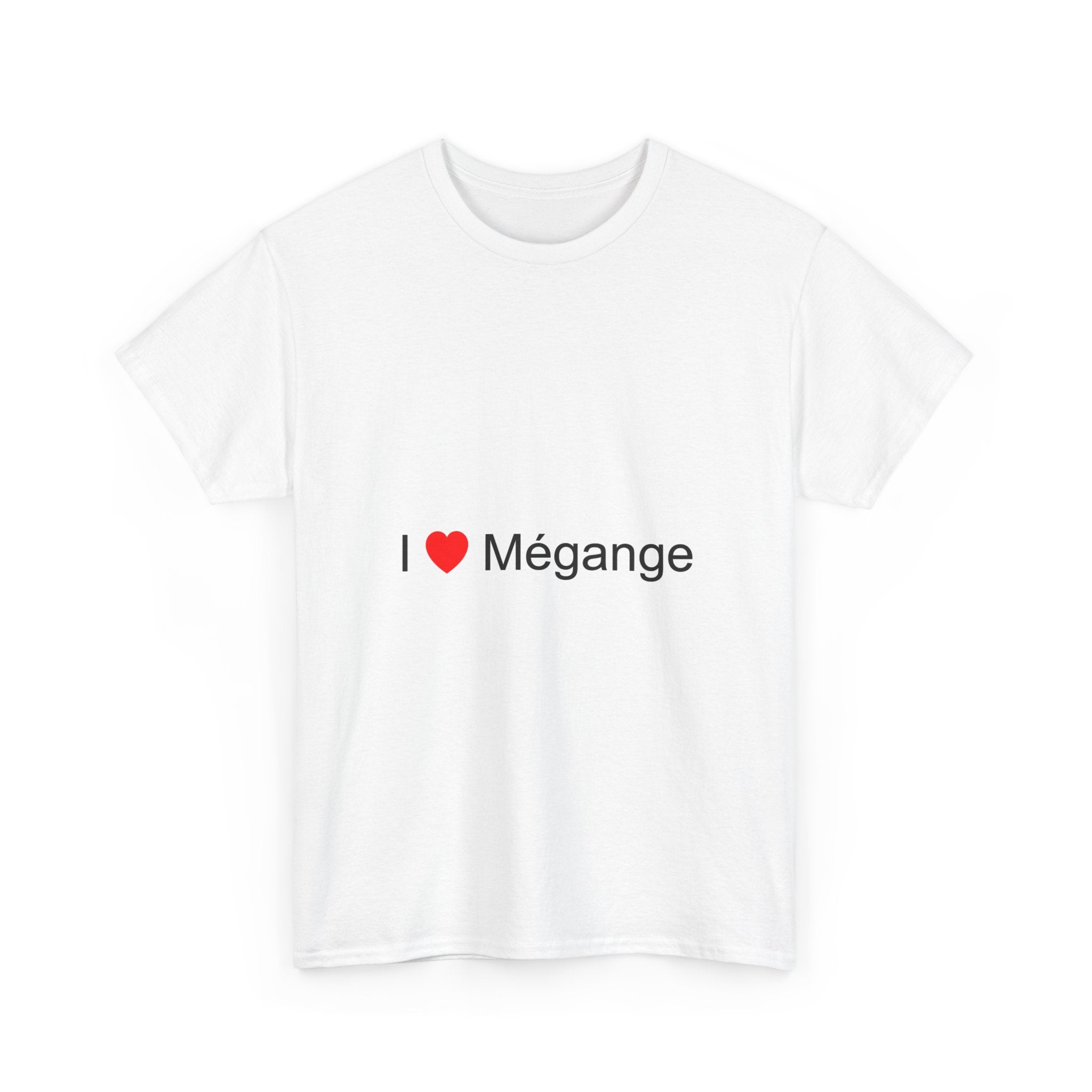 T-shirt I love mégange