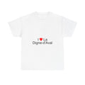 T-shirt I love la digne-d'aval