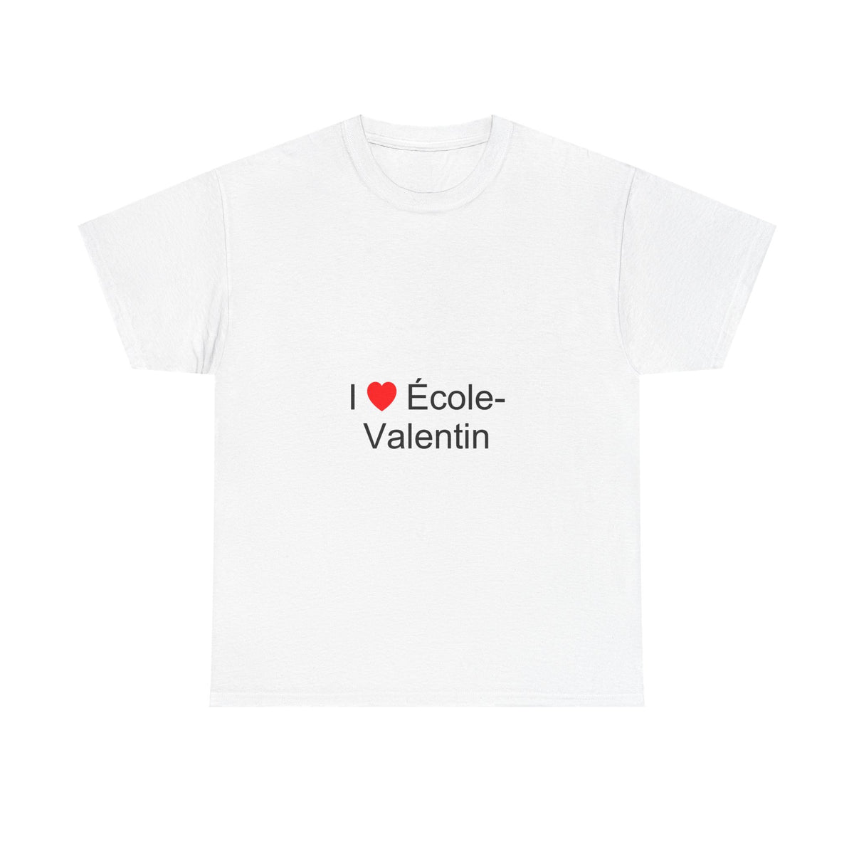 T-shirt I love école-valentin