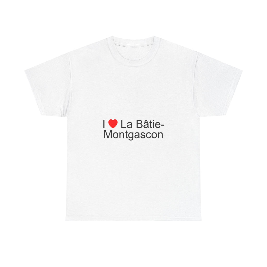 T-shirt I love la bâtie-montgascon