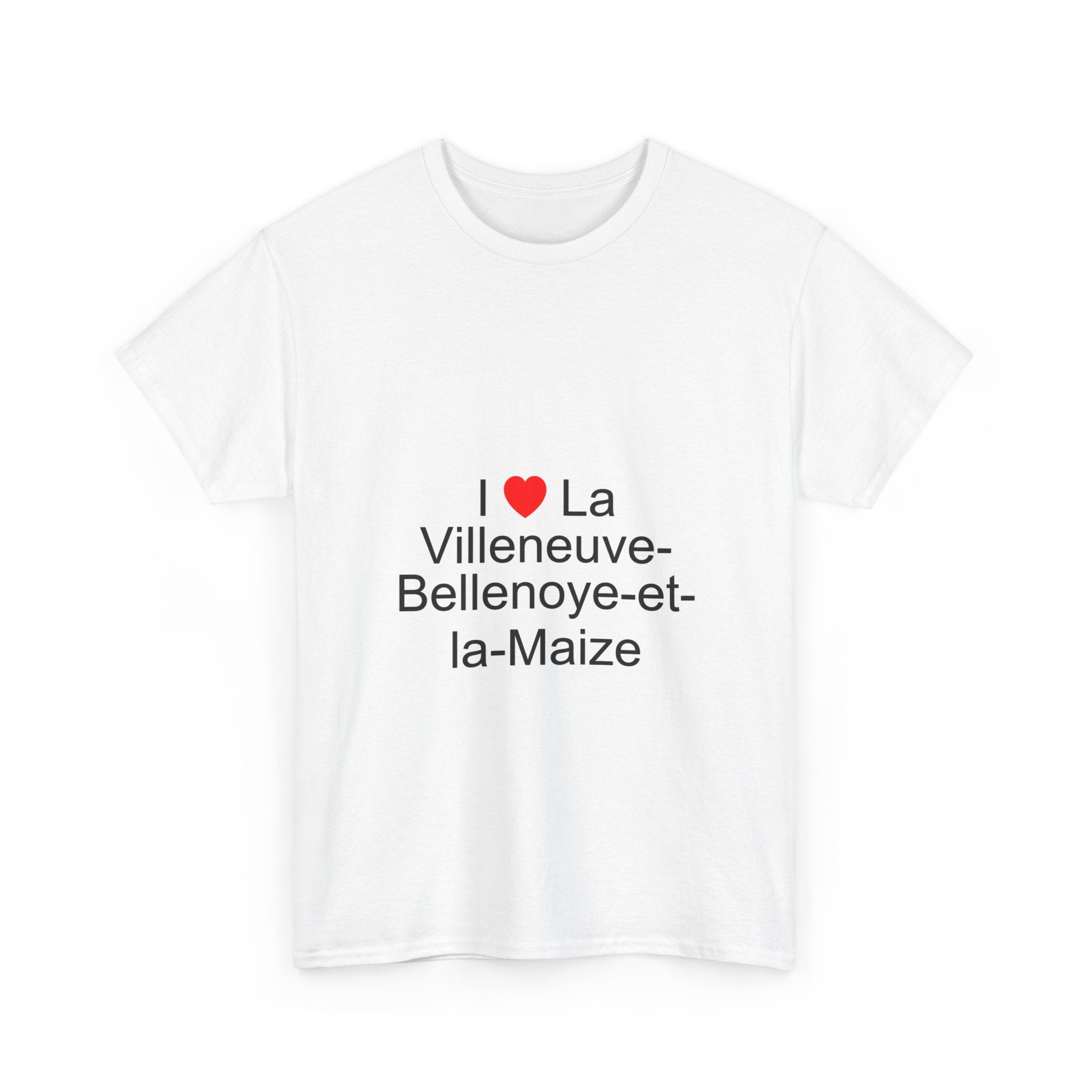 T-shirt I love la villeneuve-bellenoye-et-la-maize