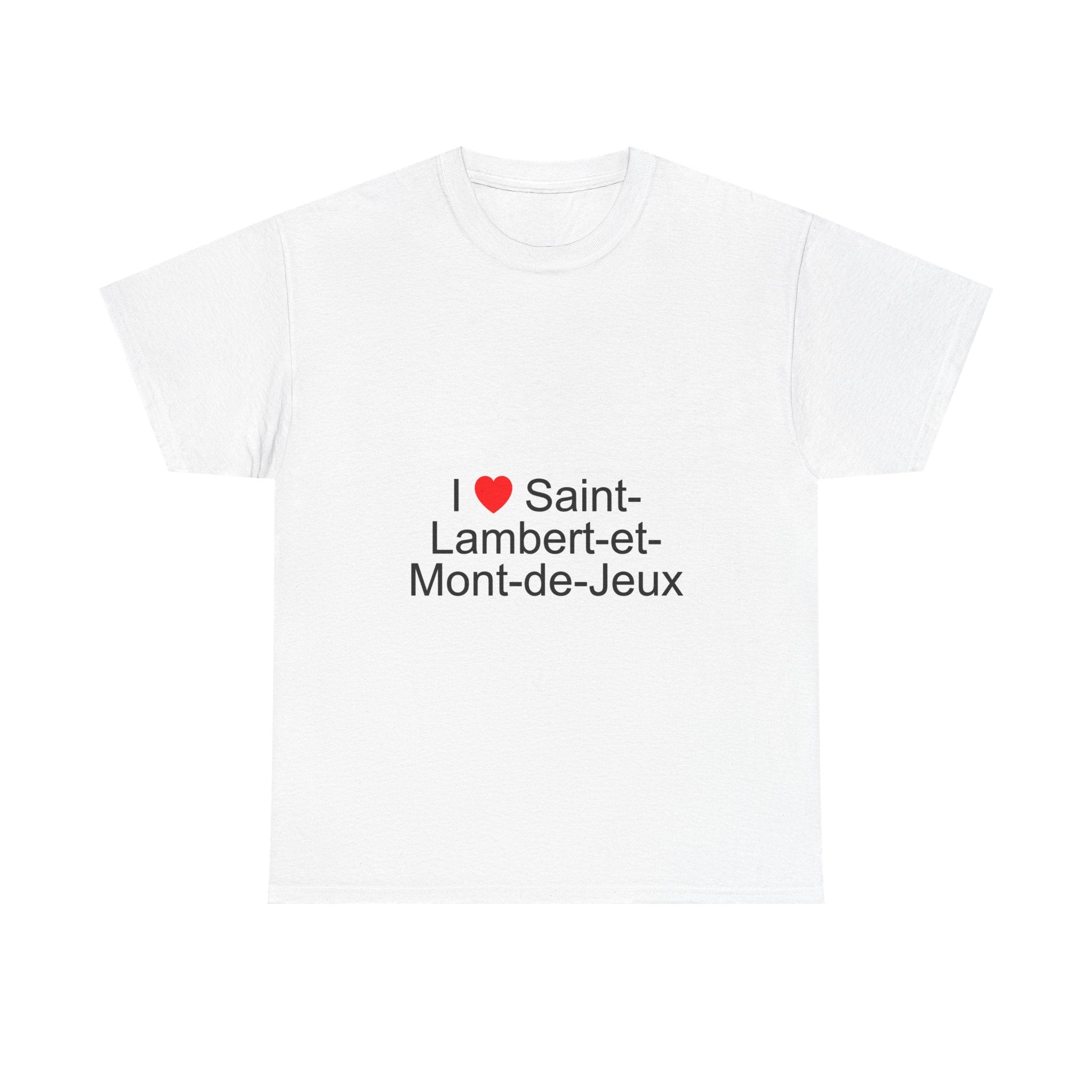 T-shirt I love saint-lambert-et-mont-de-jeux