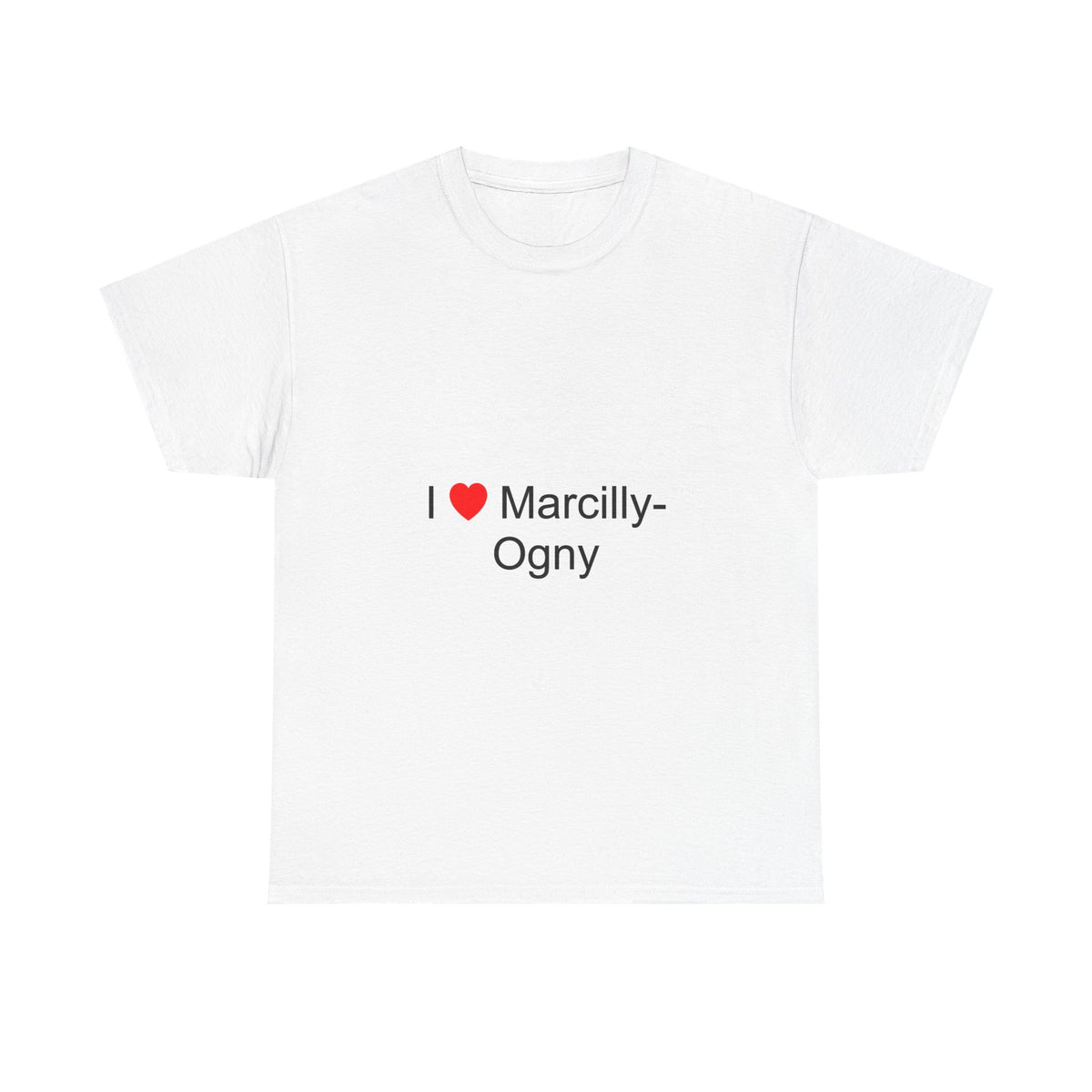 T-shirt I love marcilly-ogny