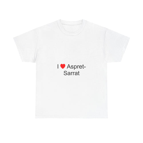 T-shirt I love aspret-sarrat