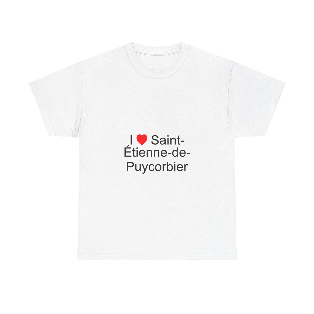 T-shirt I love saint-étienne-de-puycorbier