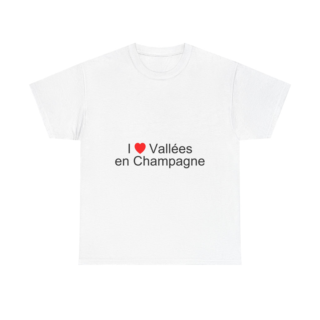 T-shirt I love vallées en champagne