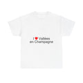 T-shirt I love vallées en champagne