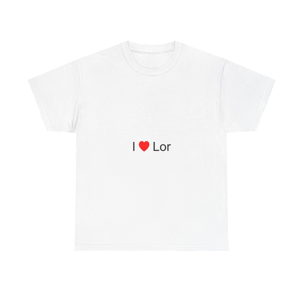T-shirt I love lor