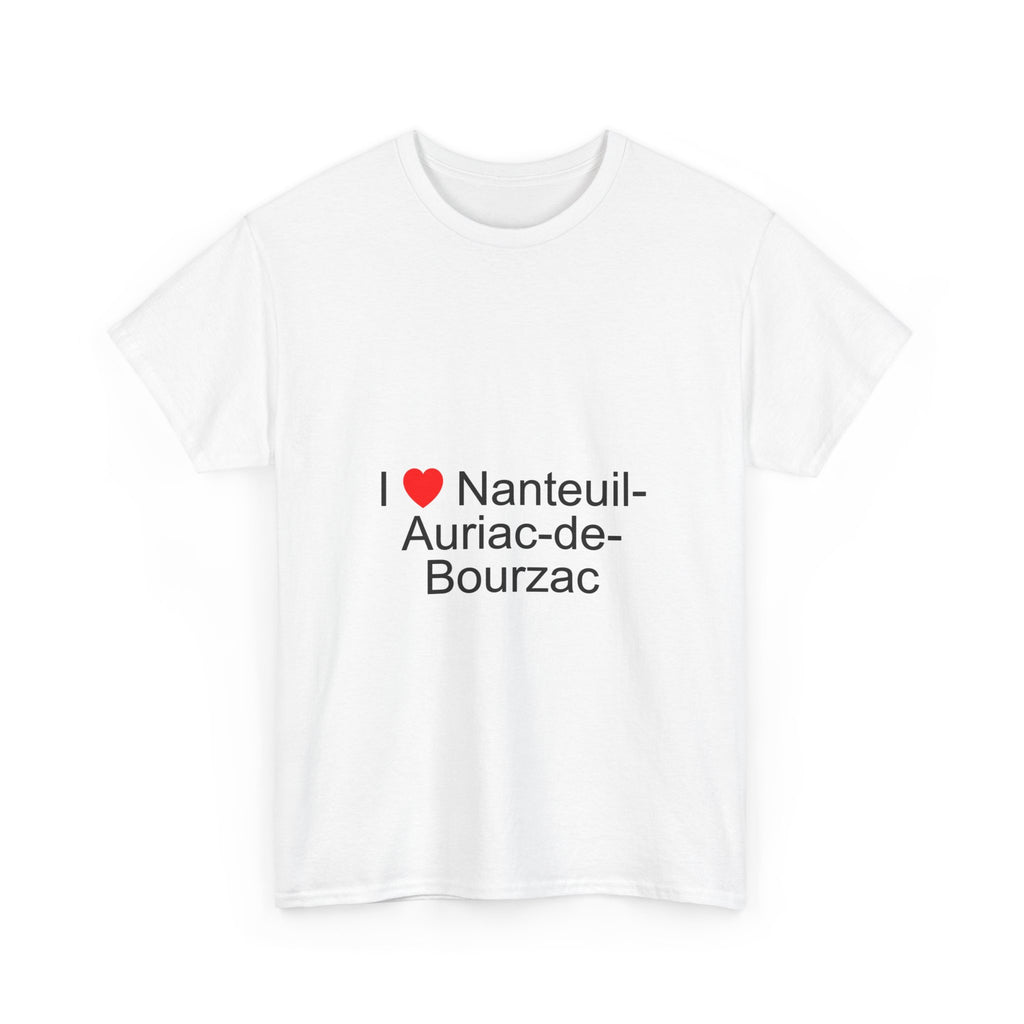 T-shirt I love nanteuil-auriac-de-bourzac