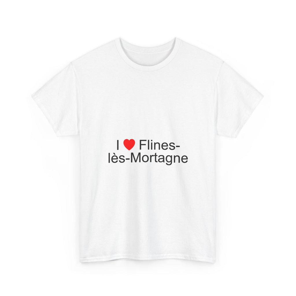 T-shirt I love flines-lès-mortagne