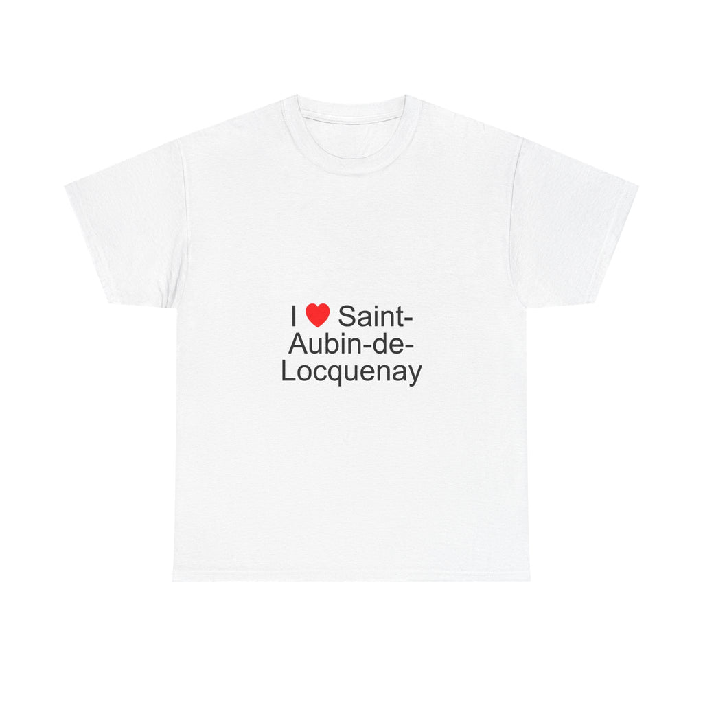 T-shirt I love saint-aubin-de-locquenay