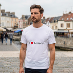 T-shirt I love Amiens - cadeau local Somme - visuel 1