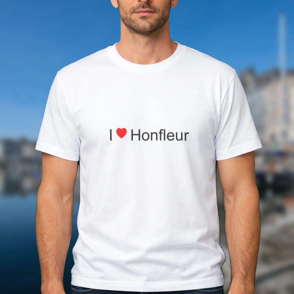 T-shirt I Love Honfleur porté