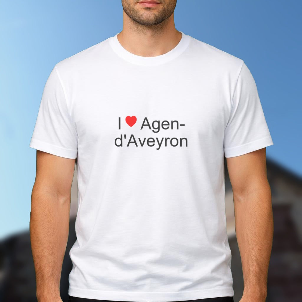 T-shirt I love Agen-d'Aveyron porté