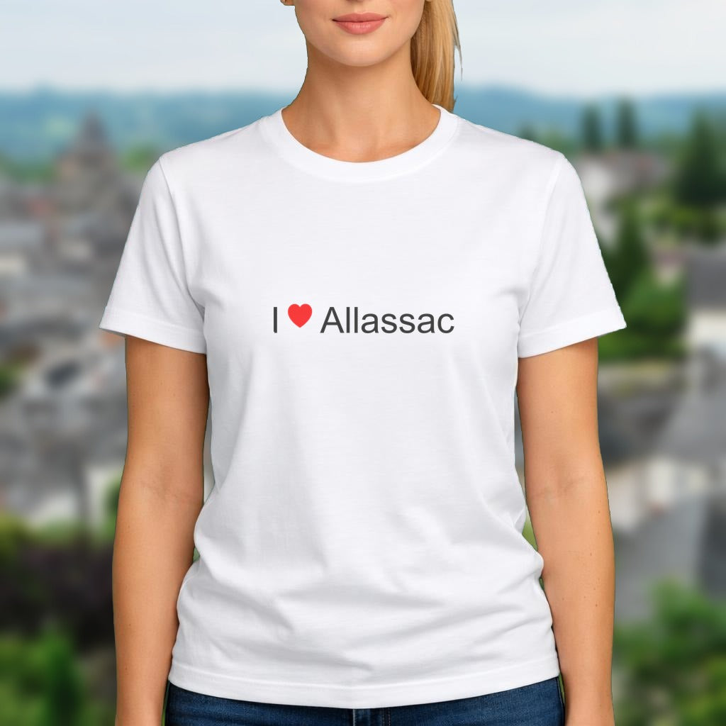 T-shirt I love Allassac
