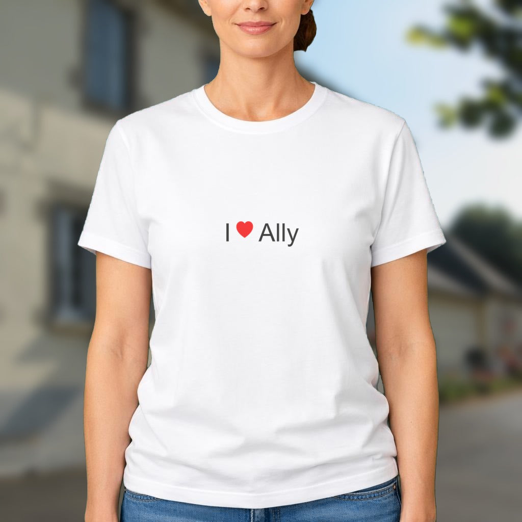 T-shirt I love Ally (15)