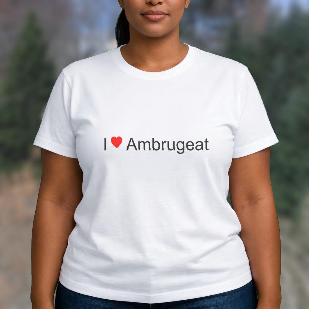 T-shirt I love Ambrugeat