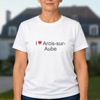 T-shirt I love Arcis-sur-Aube porté