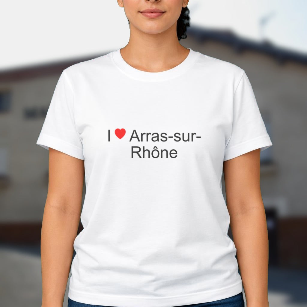 T-shirt I love Arras-sur-Rhône porté