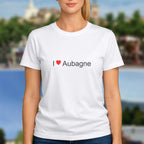 T-shirt I love Aubagne porté