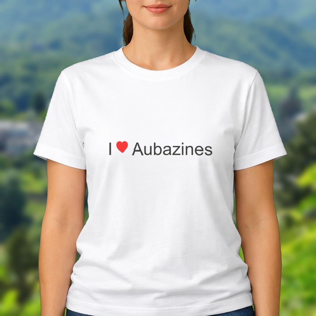 T-shirt I love Aubazines