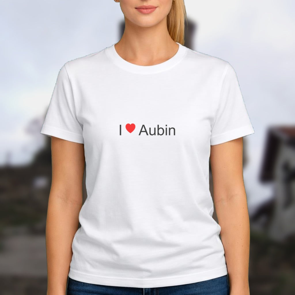 T-shirt I love Aubin (12)