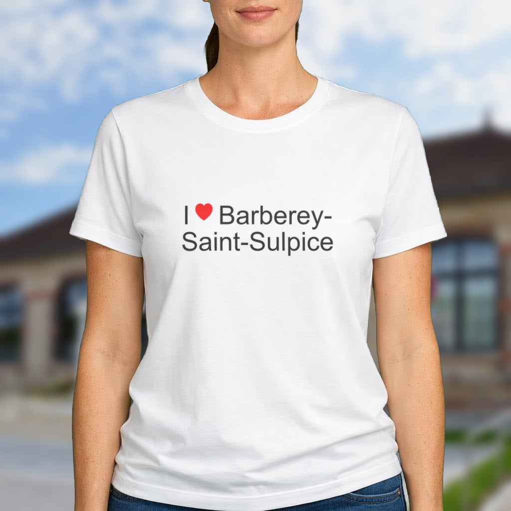 T-shirt I love Barberey-Saint-Sulpice porté