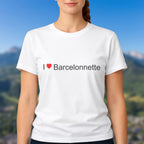 T-shirt I love Barcelonnette porté