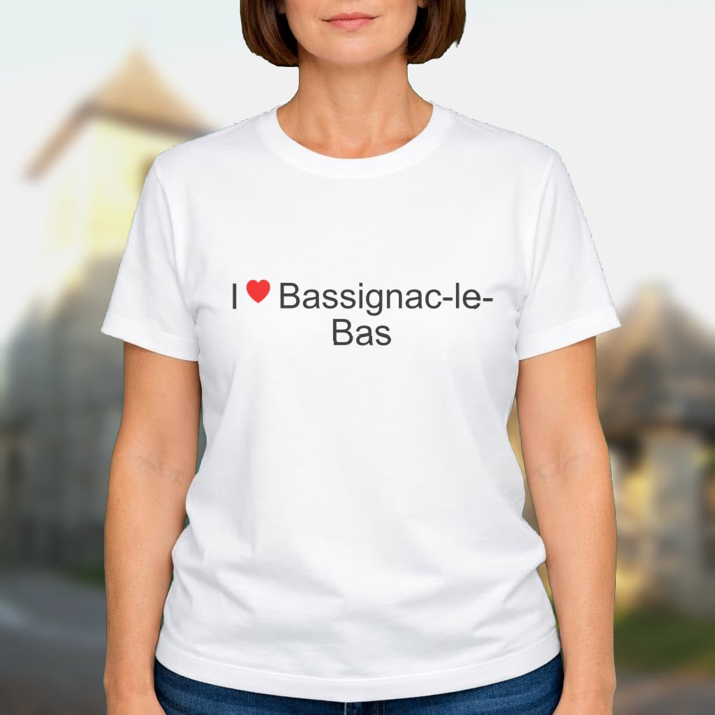 T-shirt I love Bassignac-le-Bas
