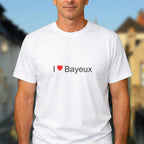 T-shirt I love Bayeux porté