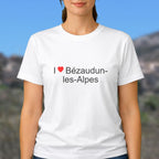 T-shirt I love Bézaudun-les-Alpes porté